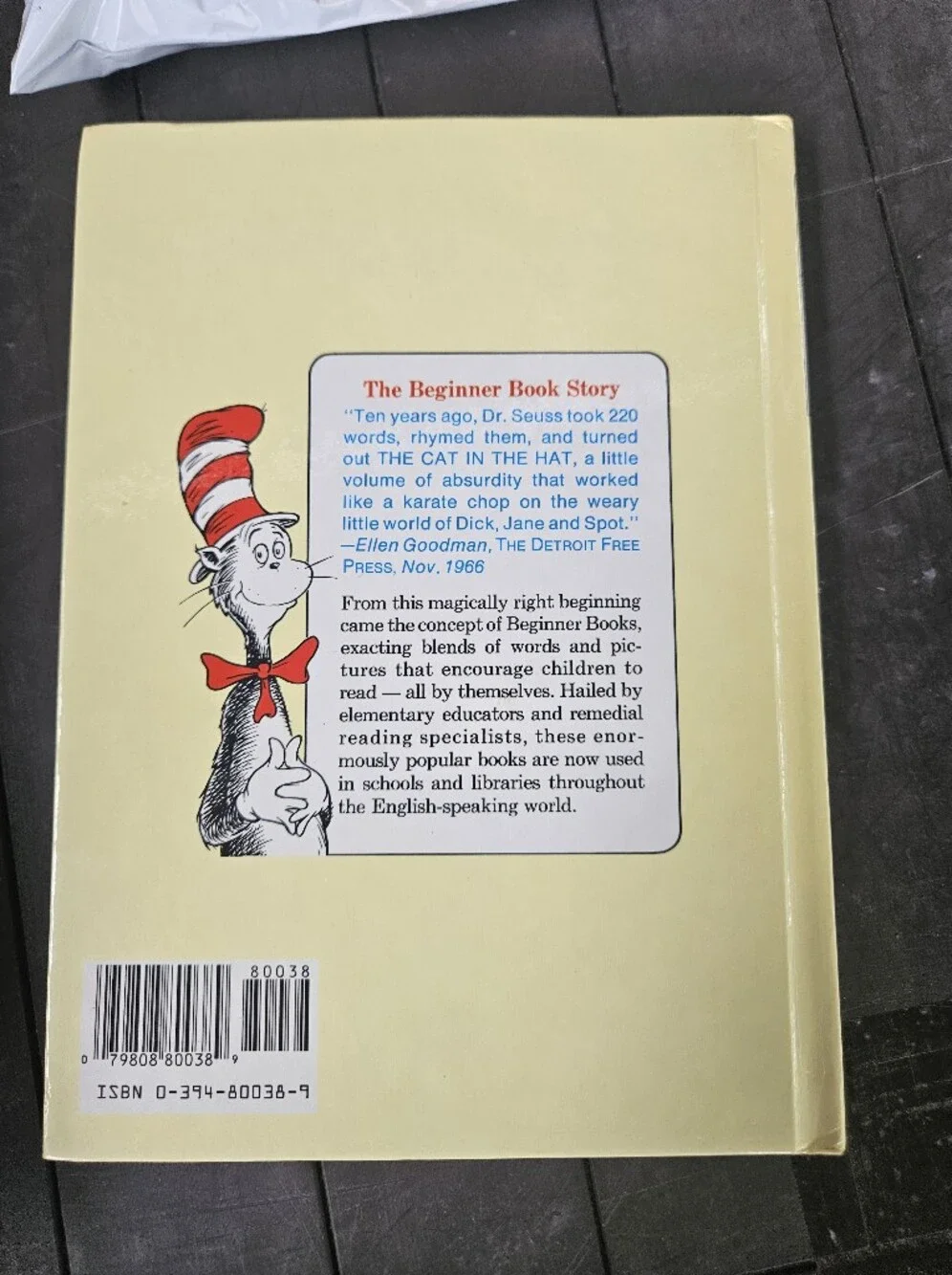 Vintage Dr. Seuss Fox in Socks Beginner Books Hardcover